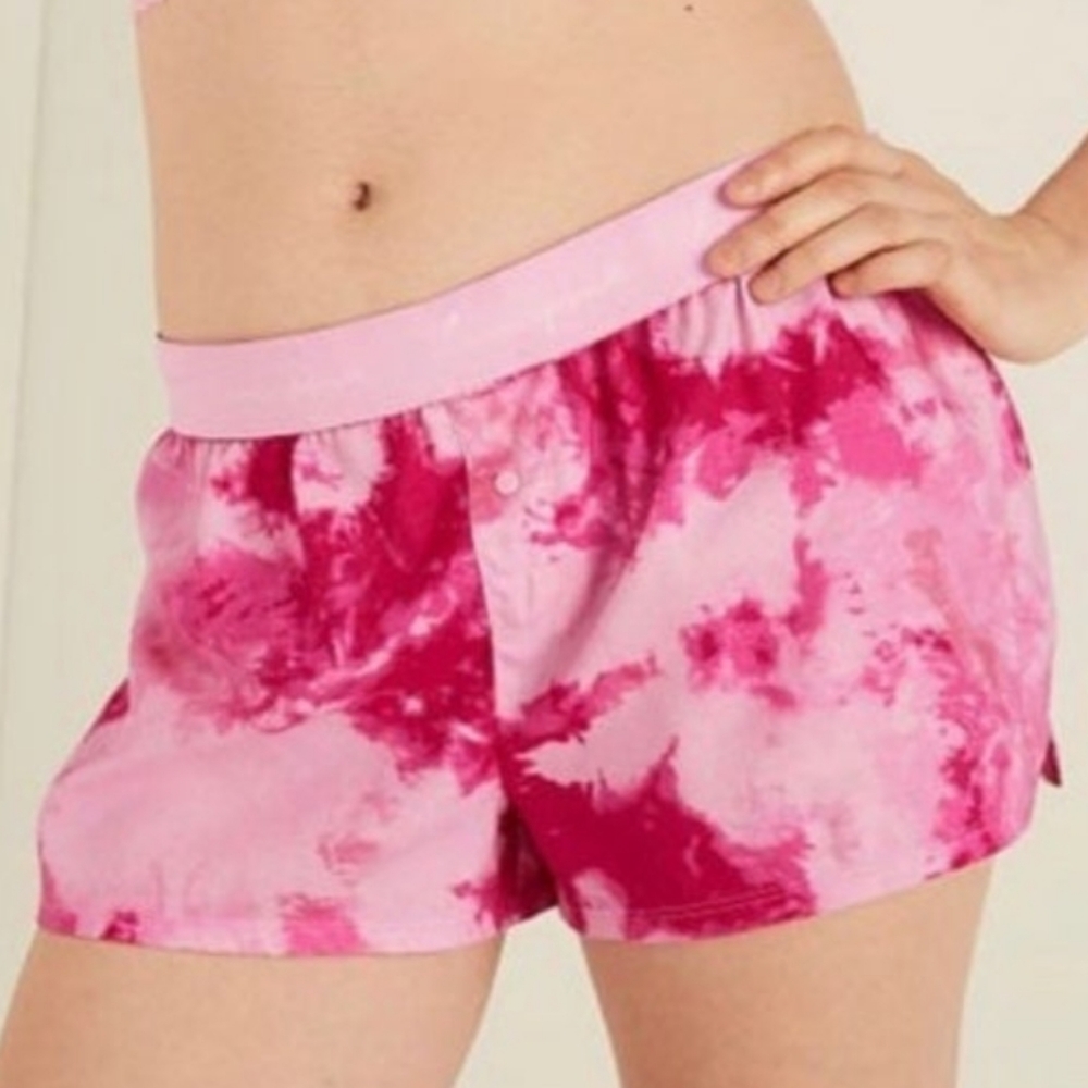 Pink by Victoria's Secret Flannel Boxy Pajama Shorts